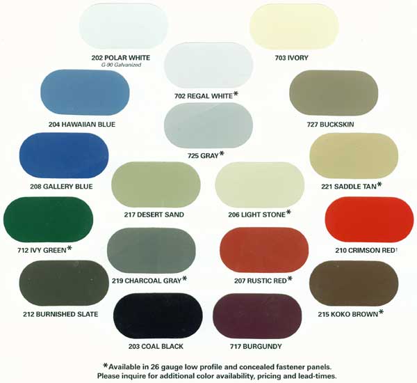 Metal Roof Colors